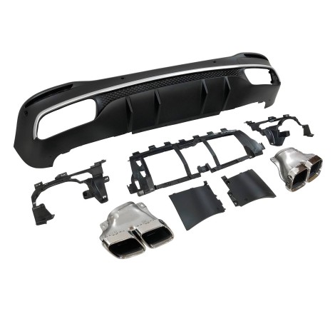 Rear Diffuser Mercedes W167 GLE 2020 Tails