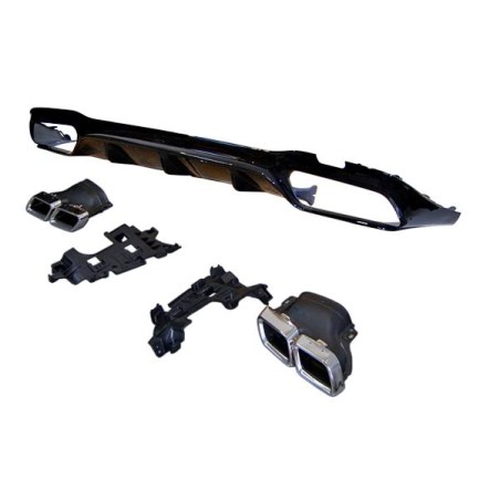 Rear Diffuser Mercedes W213 4 doors look AMG E63 ABS