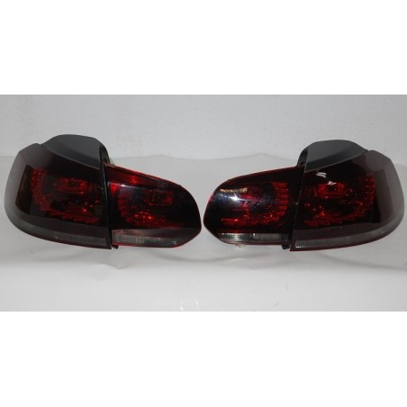 Set Of Rear Tail Lights Volkswagen Golf 6 R32 Led Red/Smoked