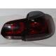 SET OF REAR TAIL LIGHTS VOLKSWAGEN GOLF 6 R32 LED RED/SMOKED