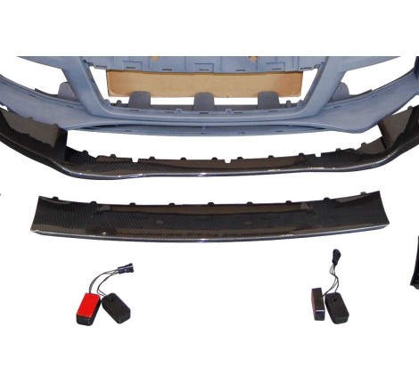 PARAGOLPES DELANTERO AUDI TT 06-14 8J LOOK RS SPOILER LOOK CARBONO
