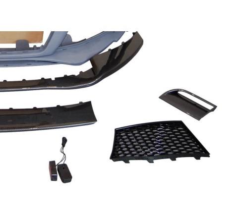 PARAGOLPES DELANTERO AUDI TT 06-14 8J LOOK RS SPOILER LOOK CARBONO