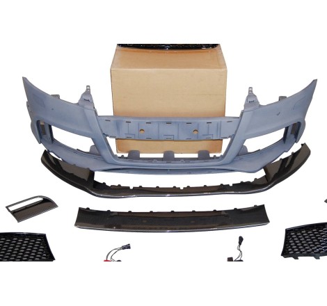 PARAGOLPES DELANTERO AUDI TT 06-14 8J LOOK RS SPOILER LOOK CARBONO