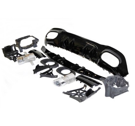 Rear Diffuser Mercedes V177 AMG Look A35 4 Doors