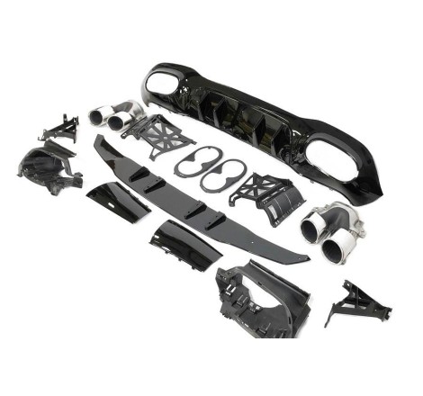 HECKANSATZ HECKSPOILER DIFFUSOR Mercedes V177 AMG Look A45 4 Doors