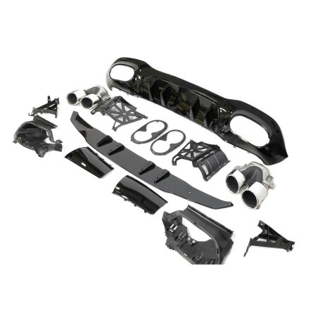HECKANSATZ HECKSPOILER DIFFUSOR Mercedes V177 AMG Look A45 4 Doors