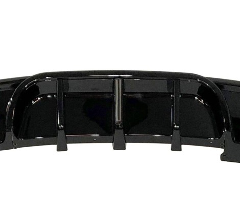 Rear Diffuser BMW E82 / E88 look M Performance Glossy Black Led brake light