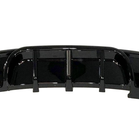Rear Diffuser BMW E82 / E88 look M Performance Glossy Black Led brake light