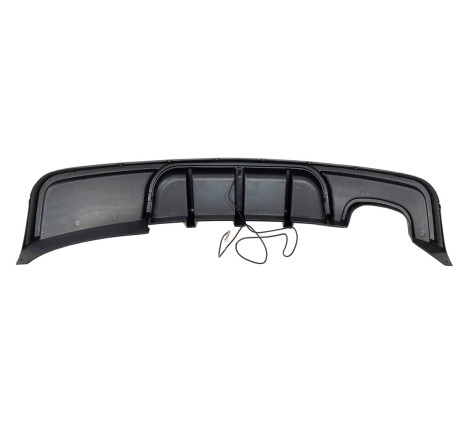 Rear Diffuser BMW E82 / E88 look M Performance Glossy Black Led brake light
