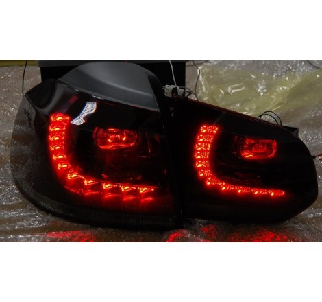 Feux Arrières Volkswagen Golf 6 Rouge/Fumé