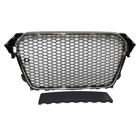 FRONT GRILL Audi A4 2013-2016 Look RS Black chromed