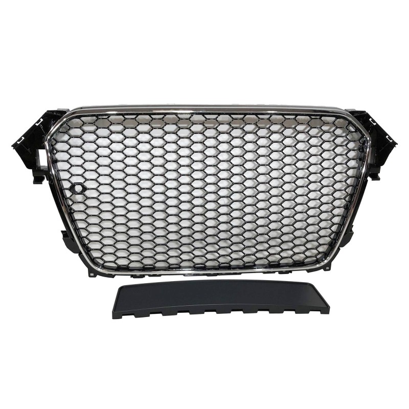 FRONT GRILL Audi A4 2013-2016 Look RS Black chromed