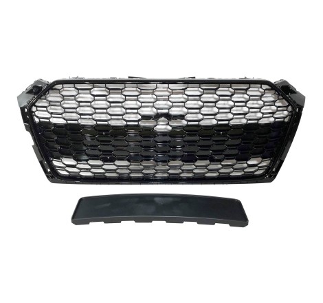 Front Grill A5 18-20 Look RS5 Glossy Black Camera
