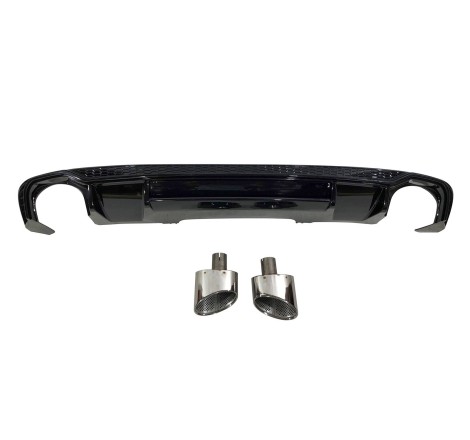 HECKANSATZ HECKSPOILER DIFFUSOR Audi A4 4D / Avant 2016+ Sline