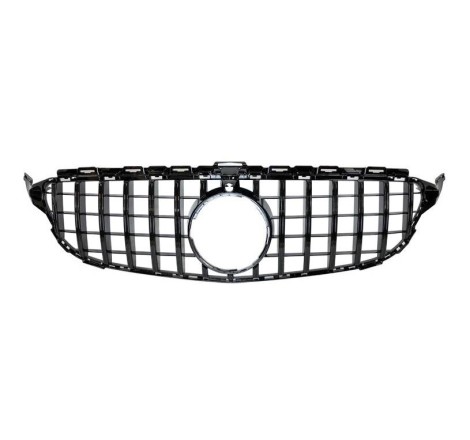 Front Grill Mercedes W205 2015-2018 Full Black Camera