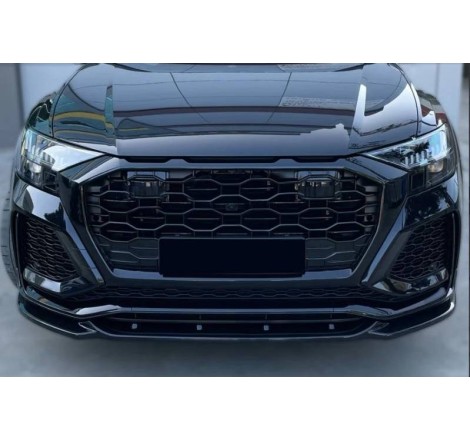 Front Spoiler Audi Q8 RSQ8 Glossy Black