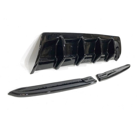 Rear Diffuser Volkswagen Arteon R MAX 2021 Glossy Black
