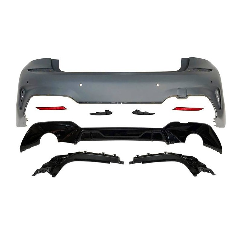 HECKSTOßSTANGE HECKSCHÜRZE BMW G20 Look MPerformance Glossy Black
