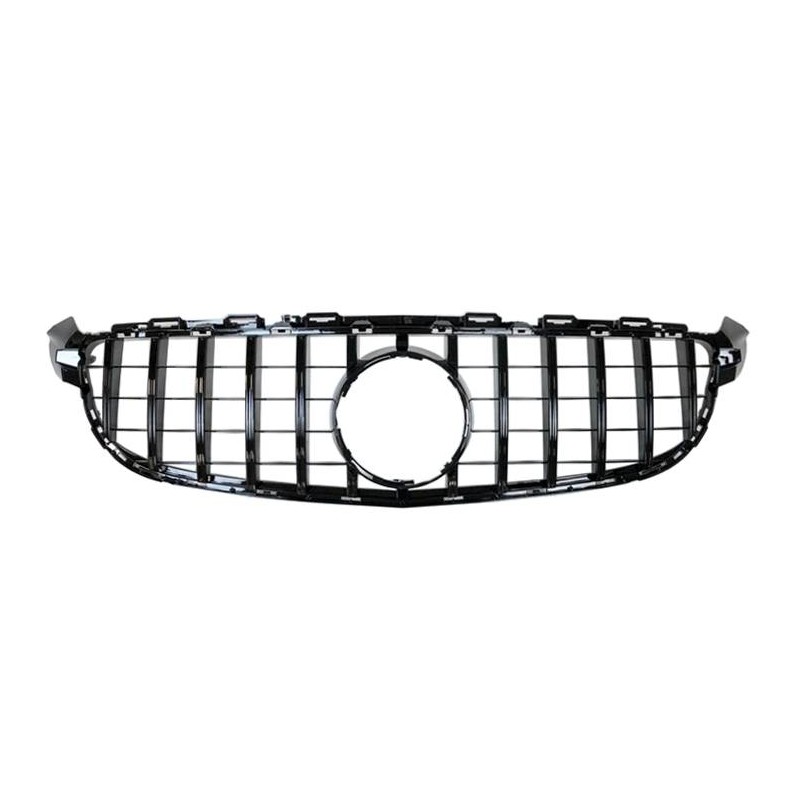 Front Grill Mercedes W205 C63 Look GT Glossy Black