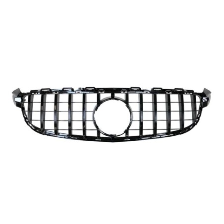 Front Grill Mercedes W205 C63 Look GT Glossy Black