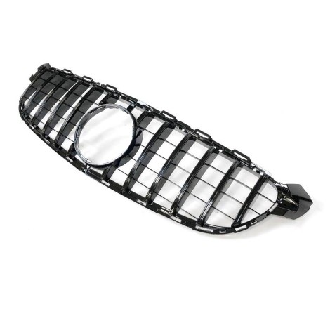 Front Grill Mercedes W205 C63 Look GT Glossy Black