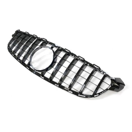 Front Grill Mercedes W205 C63 Look GT Glossy Black