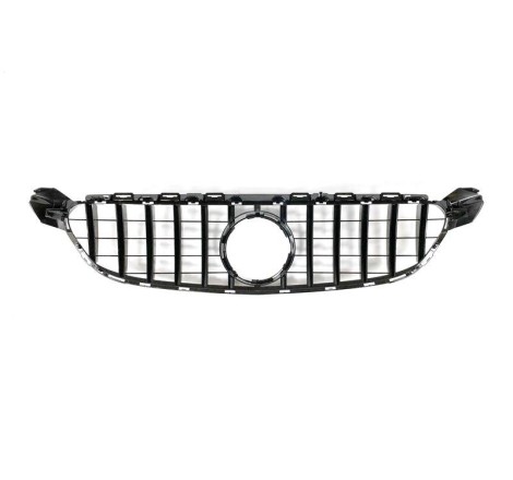 Front Grill Mercedes W205 C63 Look GT Glossy Black