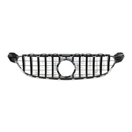 Front Grill Mercedes W205 C63 Look GT Glossy Black