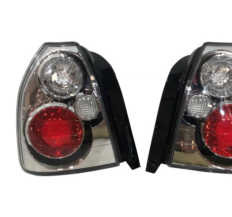 Set Of Rear Tail Lights Honda Civic 1996 3-Door Lexus Chromed
