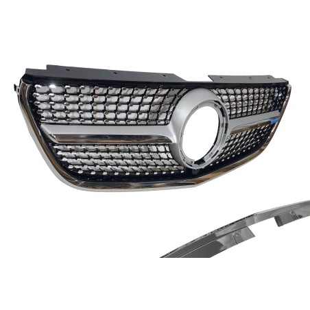 Parrilla Mercedes Vito W447 2022+ Look Diamond