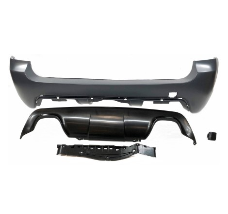Rear Bumper BMW E61 Look M 2 exhaust