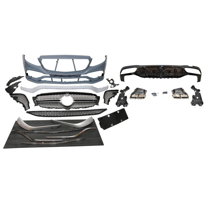 KIT DE CARROCERIA MERCEDES W213 4 puertas / Estate 2016-2019 look AMG E63