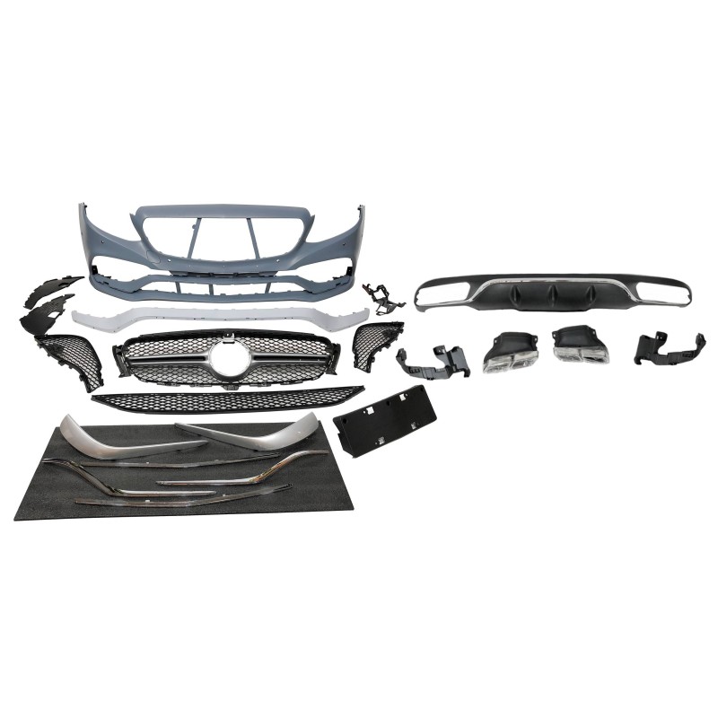 Kit De Carrocería Mercedes W213 4p / SW 2016-2019 look AMG E63 ABS