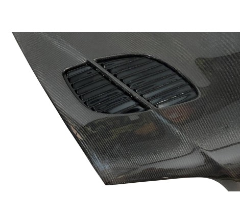 FRONTHAUBE KOFFERRAUM DECKEL ECHT CARBON FÜR BMW E46 Look M3 GTR