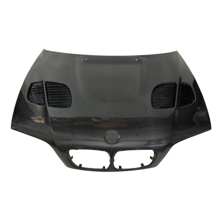 FRONTHAUBE KOFFERRAUM DECKEL ECHT CARBON FÜR BMW E46 Look M3 GTR