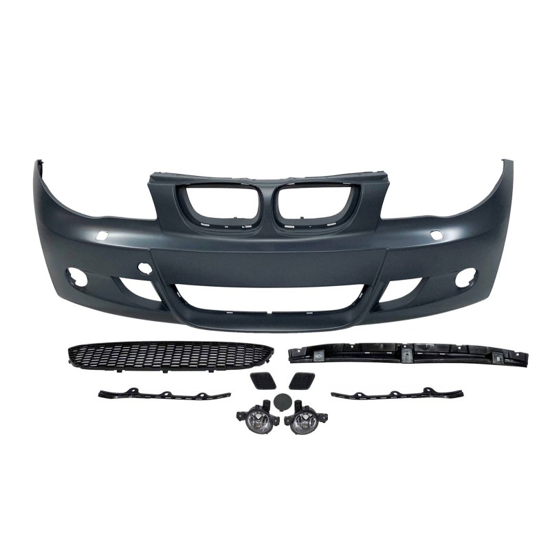 Front Bumper BMW E87 / E82 / E81 / E88 2005-2011, 3 Or 5-Door Look M Fog lamps