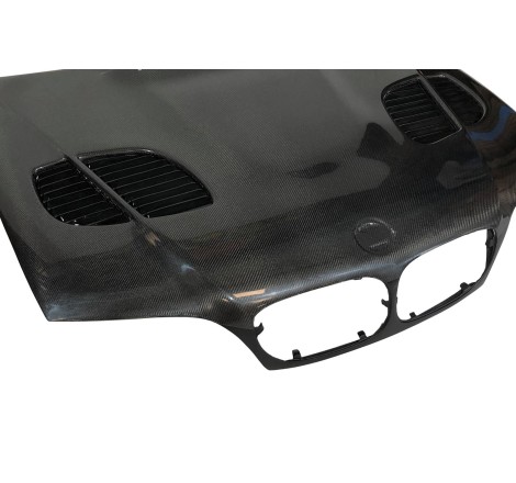 Carbon Fibre Bonnet BMW E46 2002-2006 2-Door Look M3 GTR, With Air Intake