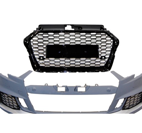 Pare-Choc Avant Audi A3 2016-2019 4 Porte Look RS3