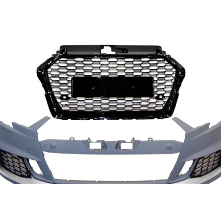 Pare-Choc Avant Audi A3 2016-2019 4 Porte Look RS3