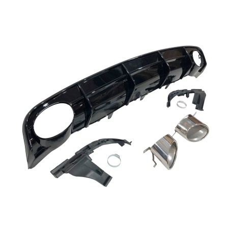 HECKANSATZ HECKSPOILER DIFFUSOR AUDI A6 / A6 AVANT LOOK RS6 2015-2018 C7 ABS