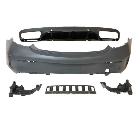 HECKSTOßSTANGE HECKSCHÜRZE Mercedes W205 Coupe 2014-2020 Look C63