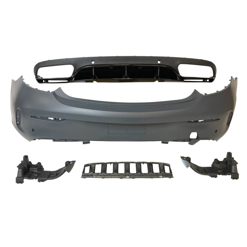 HECKSTOßSTANGE HECKSCHÜRZE Mercedes W205 Coupe 2014-2020 Look C63
