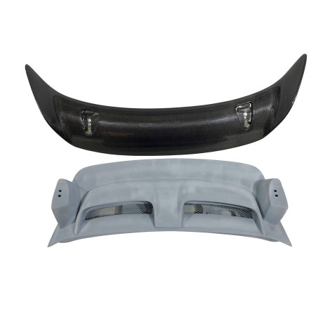Malle Arrière En Fibre Porsche 911 / 997 2005-2008 Look GT2 Avec Aileron Carbone