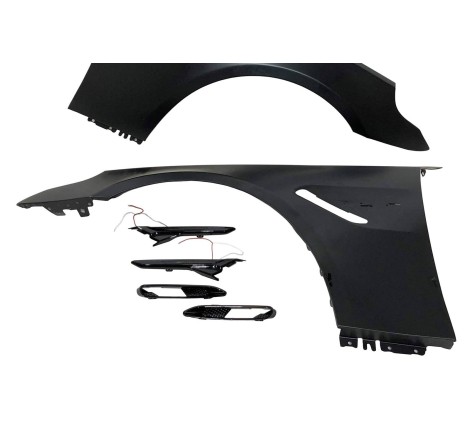 KOTFLÜGEL SET LINKS + RECHTS BMW E60 / E61 2004-2010 LOOK G30 M5