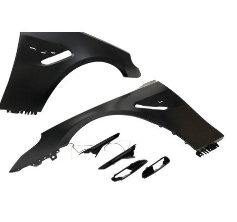 KOTFLÜGEL SET LINKS + RECHTS BMW E60 / E61 2004-2010 LOOK G30 M5