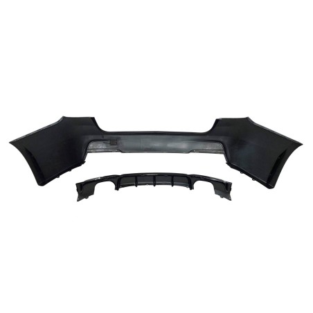 Rear Bumper BMW F31 Look M Performance 2 Exhaust Double Glossy Black