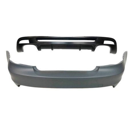 Rear Bumper BMW E82 / E88 07-11 2 Exhaust  look M Performance