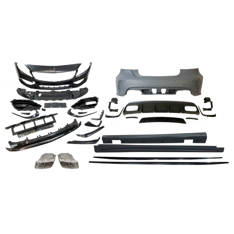 Body Kit Mercedes W176 A45 2016-2018 Look AMG Without Parking Sensors