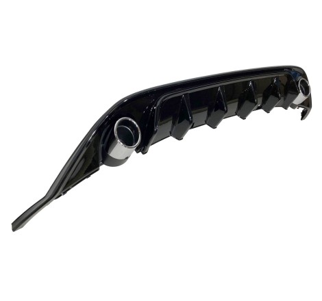 Diffuseur Arrière Volkswagen Golf 7  Look TCR Noir brillant