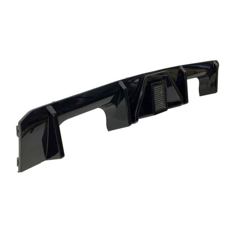 Rear Diffuser BMW G80 / G82 look M Performance Glossy Black Led brake light